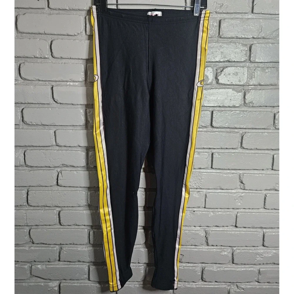 Vintage Pearl Izumi Technical Wear Women's Cycling Pants Size L Yellow Stripe